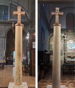 Cappella Santa Maria degli Angeli - Colonna con Cristo Crocifisso